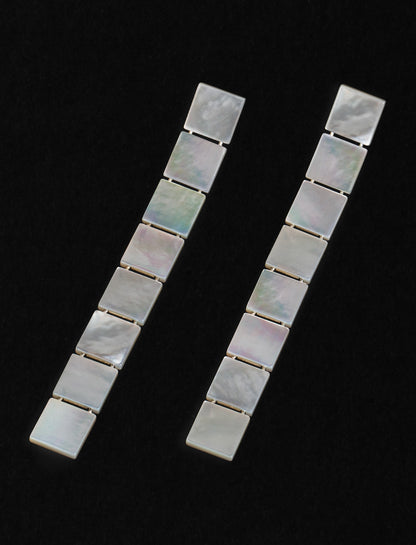 Long Aurora Earrings, white